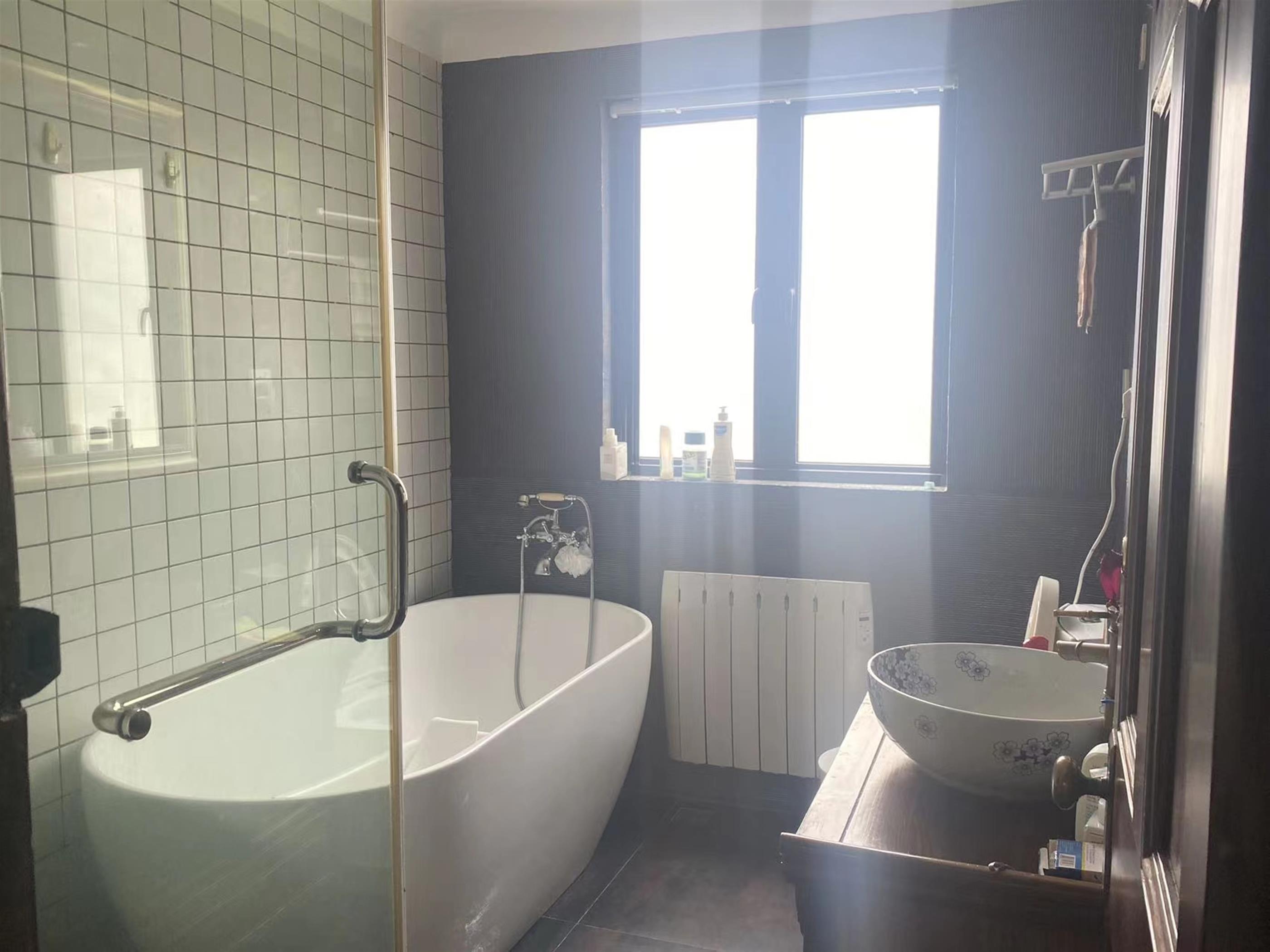 Bathroom with tub Convenient 3BR FFC Lane House for Rent near Xintiandi Shanghai