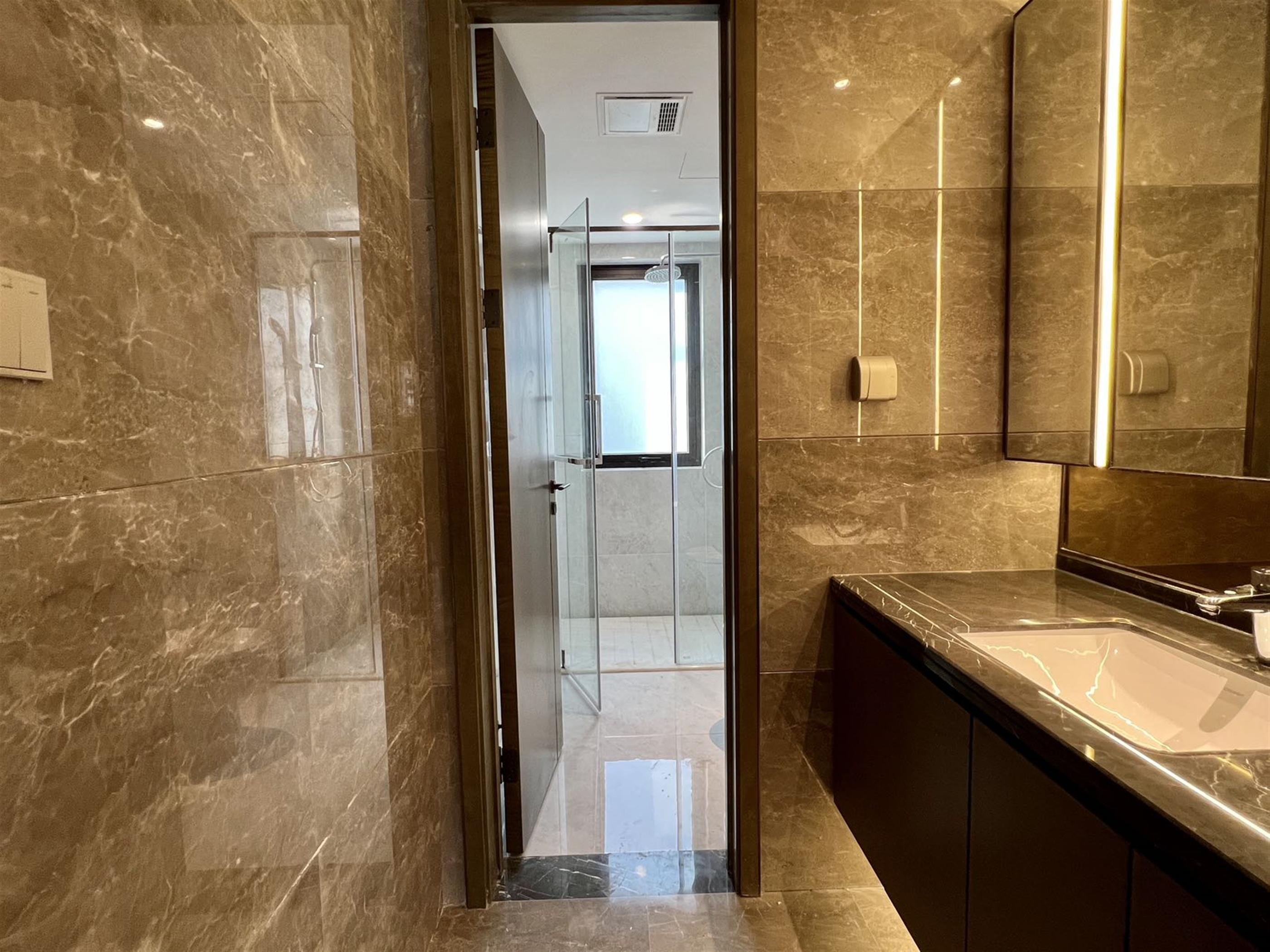 new bathroom Brand New Luxurious 4BR Apartment in Chinatown Complex for Rent in Shanghai