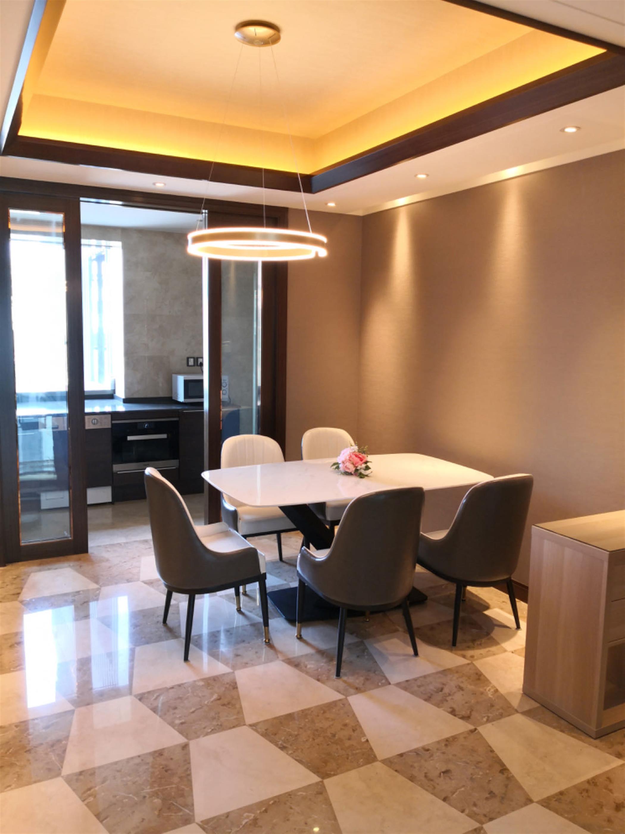 Dining area Deluxe Spacious Classic 3BR Apartment for Rent in Shanghai’s Xintiandi Neighborhood